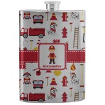 Firefighter Character Stainless Steel Flask w/ Name or Text