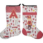 Firefighter Character Holiday Stocking - Double-Sided - Neoprene (Personalized)