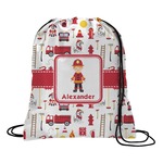 Firefighter Character Drawstring Backpack (Personalized)