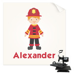 Firefighter Character Sublimation Transfer - Youth / Women (Personalized)