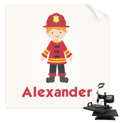 Firefighter Character Sublimation Transfer - Pocket (Personalized)