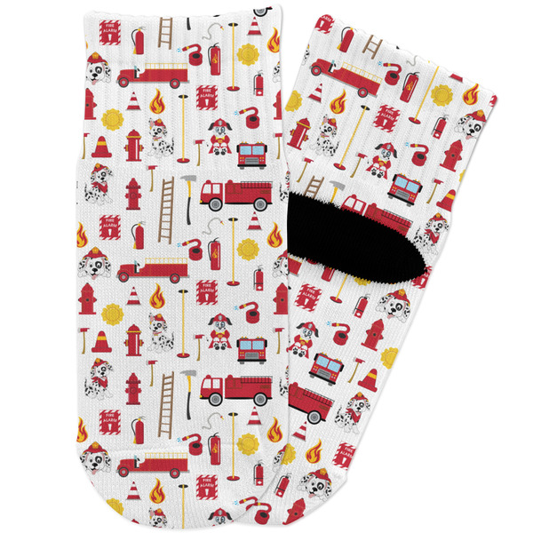 Custom Firefighter Character Toddler Ankle Socks