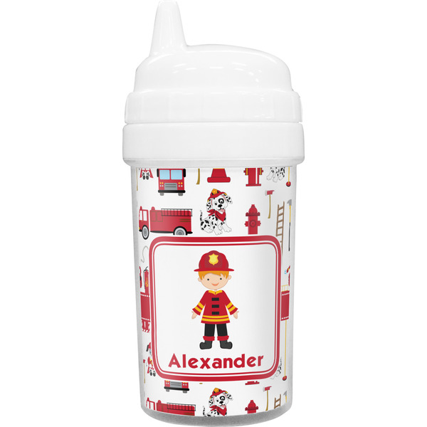 Custom Firefighter Character Sippy Cup (Personalized)
