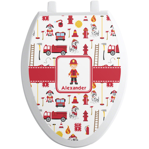 Firefighter Toilet Seat Decal (Personalized)