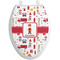 Firefighter Character Toilet Seat Decal - Elongated (Personalized)