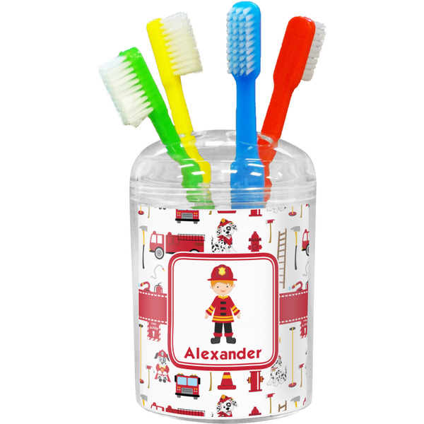 Custom Firefighter Character Toothbrush Holder (Personalized)
