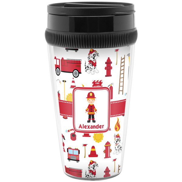 Custom Firefighter Character Acrylic Travel Mug without Handle (Personalized)