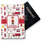 Firefighter Character Vinyl Passport Holder w/ Name or Text
