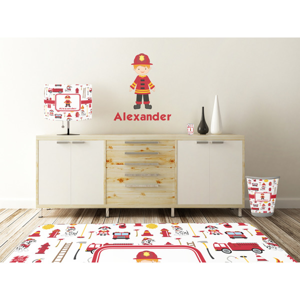 Firefighter Wall Graphic Decal Wooden Desk