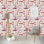 Firefighter Character Wallpaper & Surface Covering (Water Activated - Removable)