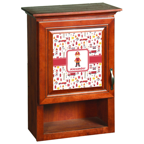 Firefighter Wooden Cabinet Decal (Medium)
