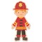 Firefighter Wooden Sticker - Main