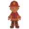 Firefighter Wooden Sticker Medium Color - Main