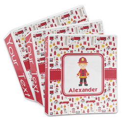 Firefighter Character 3-Ring Binder (Personalized)