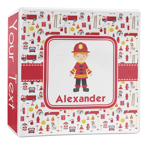 Custom Firefighter Character 3-Ring Binder - 2 inch (Personalized)