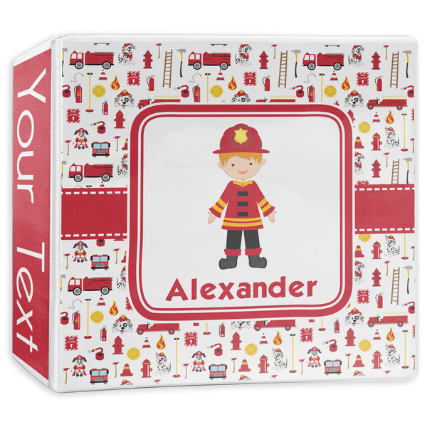 Custom Firefighter Character 3-Ring Binder - 3 inch (Personalized)