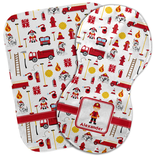 Custom Firefighter Character Burp Cloth (Personalized)