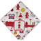 Firefighter for Kids Cloth Napkins - Personalized Dinner (Folded Four Corners)