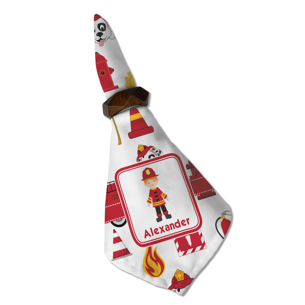 Firefighter for Kids Cloth Napkins - Personalized Dinner (Folded in Ring) (MAIN)