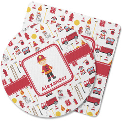 Firefighter Character Rubber Backed Coaster (Personalized)