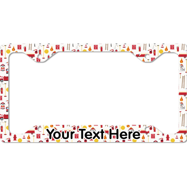 Custom Firefighter Character License Plate Frame - Style C (Personalized)