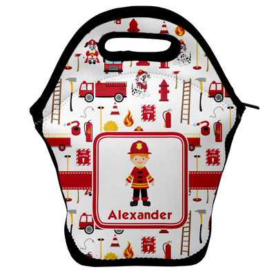 Firefighter Character Lunch Bag w/ Name or Text