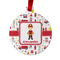 Firefighter for Kids Metal Ball Ornament - Front