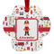 Firefighter for Kids Metal Paw Ornament - Front