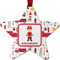 Firefighter for Kids Metal Star Ornament - Front