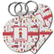 Firefighter Character Plastic Keychain (Personalized)