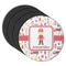 Firefighter for Kids Round Coaster Rubber Back - Main