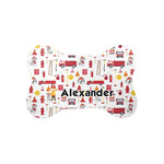 Firefighter Character Bone Shaped Dog Food Mat (Small) (Personalized)