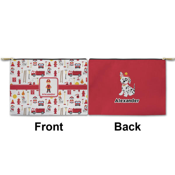Firefighter for Kids Small Zipper Pouch Approval (Front and Back)