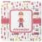 Firefighter for Kids Square Coaster Rubber Back - Single