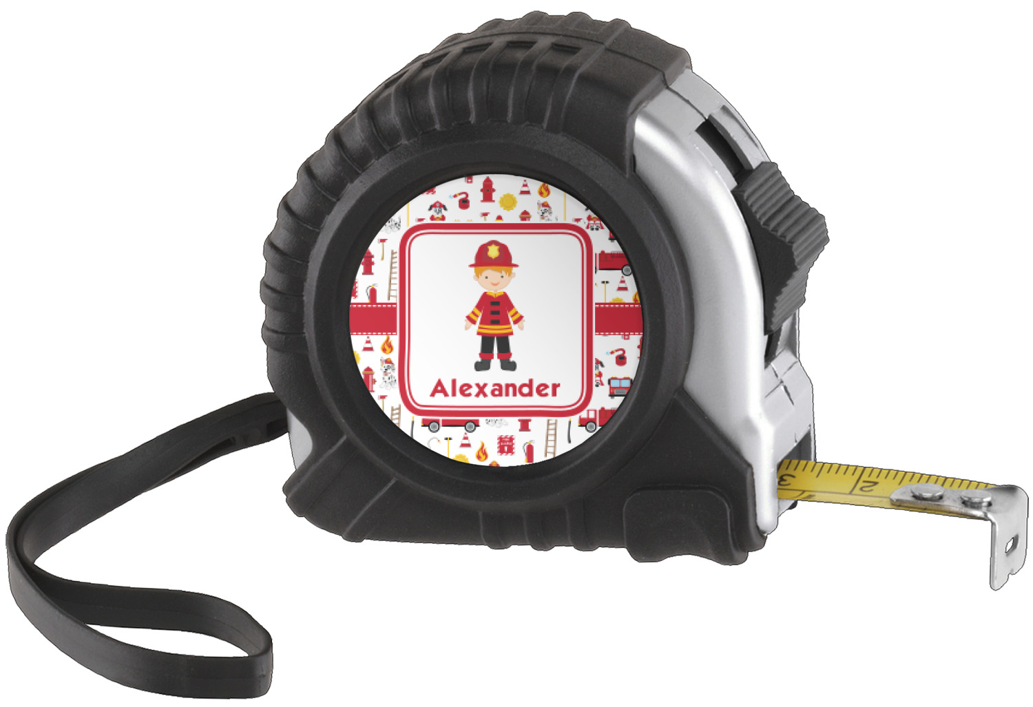 Custom Firefighter Character Tape Measure (Personalized