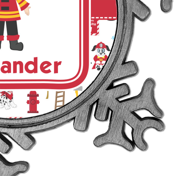 Firefighter for Kids Vintage Snowflake - Detail