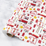 Firefighter Character Wrapping Paper Roll - Medium (Personalized)
