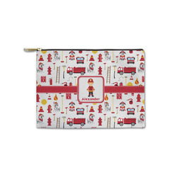 Firefighter Character Zipper Pouch - Small - 8.5"x6" w/ Name or Text