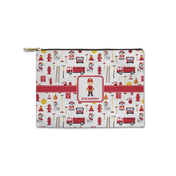 Custom Firefighter Character Zipper Pouch - Small - 8.5"x6" w/ Name or Text