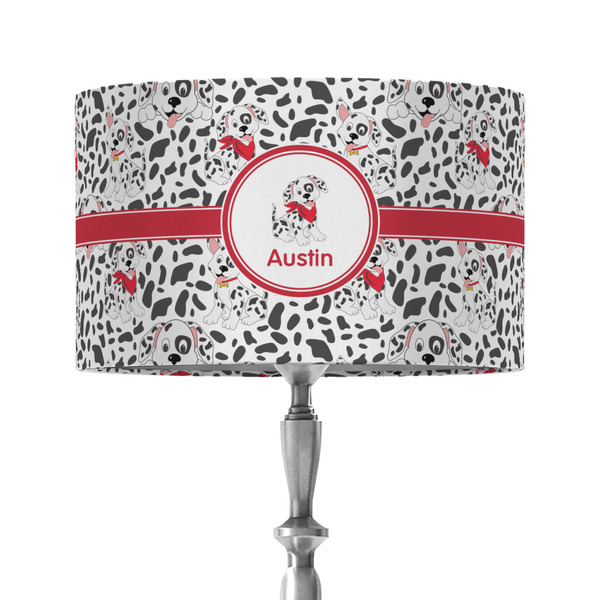 Dalmation 12" Drum Lampshade - ON STAND (Fabric)