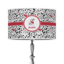 Dalmation 12" Drum Lamp Shade - Poly-film (Personalized)