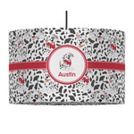 Dalmation 12" Drum Pendant Lamp - Fabric (Personalized)
