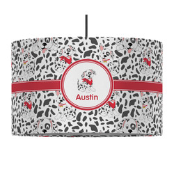 Dalmation 12" Drum Pendant Lamp - Fabric (Personalized)