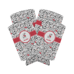 Dalmation Can Cooler (tall 12 oz) - Set of 4 (Personalized)