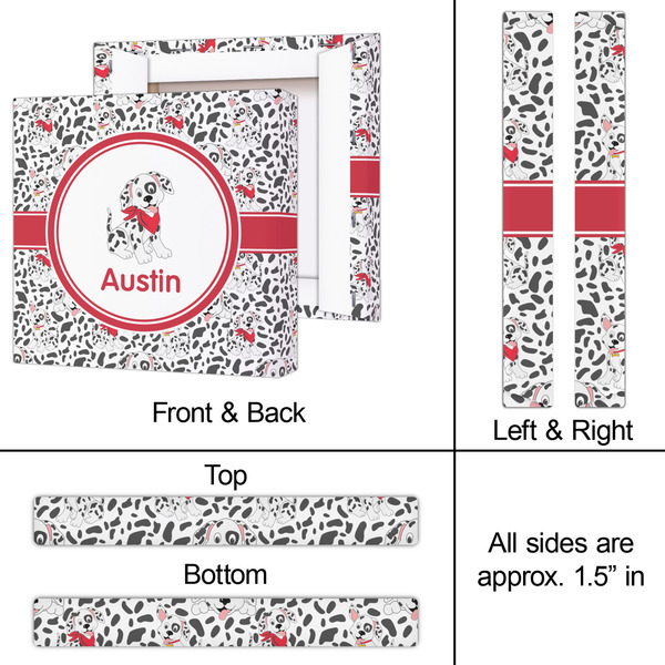 Dalmation 12x12 - Canvas Print - Approval