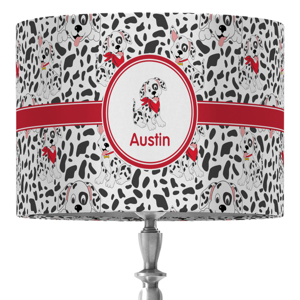 Custom Dalmation 16" Drum Lamp Shade - Fabric (Personalized)