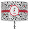 Dalmation 16" Drum Lampshade - ON STAND (Poly Film)