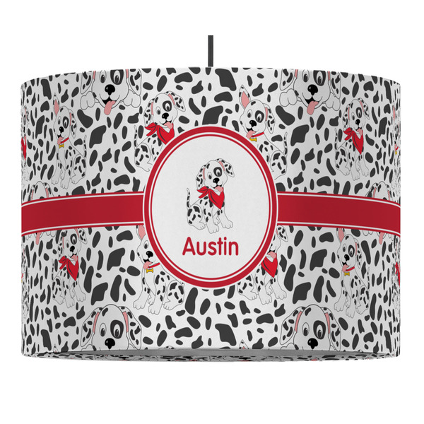 Custom Dalmation 16" Drum Pendant Lamp - Fabric (Personalized)