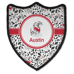 Dalmation Iron On Shield Patch B w/ Name or Text