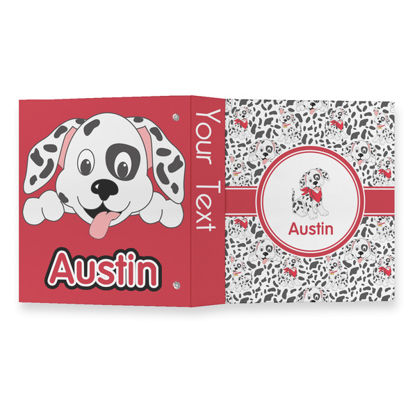 Dalmation 3 Ring Binders - Full Wrap - 1" - OPEN OUTSIDE